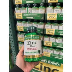 Viên uống bổ sung kẽm Nature’s Bounty Zinc 50mg 100 viên  và 400 viên 389135