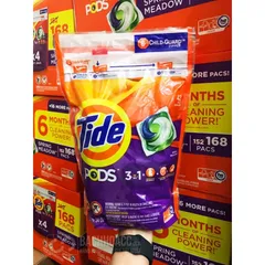 Viên giặt quần áo Tide Mỹ Pods 3 in 1 loại 42 viên bỏ thẳng vào máy giặt tự tan trong nước tiết kiệm tiện lợi 389137