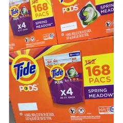 Viên giặt quần áo Tide Mỹ Pods 3 in 1 loại 42 viên bỏ thẳng vào máy giặt tự tan trong nước tiết kiệm tiện lợi 389137