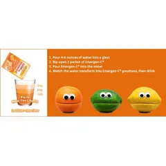 [Date 2026] Gói bột sủi VITAMIN C tăng cường sữc đề kháng Emergen-C Immune 1000mg 389175
