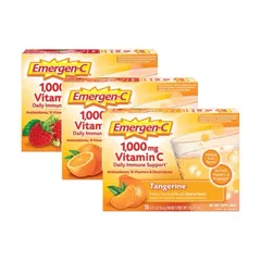 [Date 2026] Gói bột sủi VITAMIN C tăng cường sữc đề kháng Emergen-C Immune 1000mg 389175