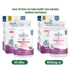 [Date 2027] DHA cho bà bầu Nordic Naturhals Prenatal DHA phát triển trí não ở trẻ sơ sinh trong thời mang thai vị dâu 389179