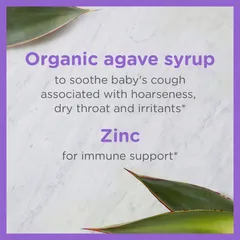 Siro Mỹ Zarbee's ho ong tiêu đờm tăng đề kháng + kẽm Zinc Zarbee's Baby Cough Syrup cho trẻ từ sơ sinh 59ml 389184