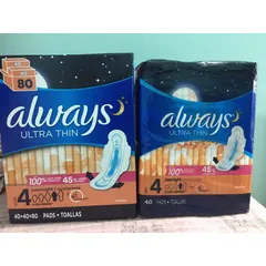 Băng vệ sinh Always Ultrathin Mỹ size 2 10 hour- ngày, size 4 - 11 hour đêm