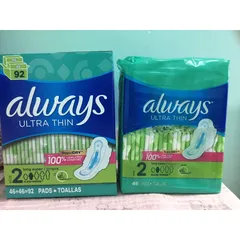 Băng vệ sinh Always Ultrathin Mỹ size 2 10 hour- ngày, size 4 - 11 hour đêm