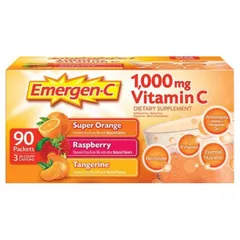 Thực phẩm bổ sung dạng sủi Emergen-C 1000mg vitamin C nhiều mùi