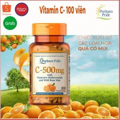 Viên uống bổ sung Vitamin C Puritan’s Pride 500mg / 1000mg – tăng đề kháng, đẹp da, chống oxy hóa 389207