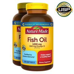 [Date 2027] Dầu cá Fish oil 1000mg - 1200mg Nature Made 389208
