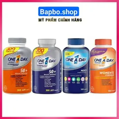 Viên uống bổ sung vitamin One A Day Women's và Men's 50+ cho phụ nữ và nam giới 300v 389209