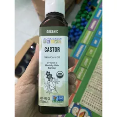 Dầu thầu dầu hữu cơ Castor oil Aura Cacia Organic