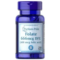 Viên uống Bổ máu Folic Acid 400mcg (665mcg DFE) 389227
