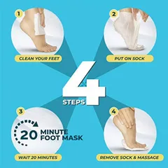 [Hàng Mỹ] Mặt nạ dưỡng chân dưỡng ẩm, tẩy tế bào chết Amope 389240