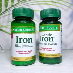 [Date 2027] Viên uống Sắt Iron 28mg - 65mg Nature's Bounty 389268