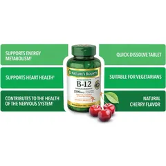 [Date 2028] Viên bổ sung vitamin B12 Nature's Bounty B12 2500mcg 75 viên 389271