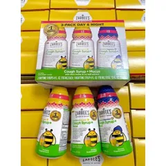 Siro ho ong tiêu đờm Zarbee's Cough Syrup + Mucus ngày và đêm 118ml của Mỹ 389273