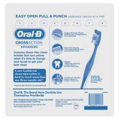 [Hàng Mỹ] Bàn Chải Đánh Răng Oral-B CrossAction Advanced Toothbrushes, Max clean 389274