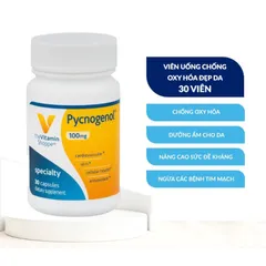 Viên uống chống oxy hóa đẹp da THE VITAMIN SHOPPE Pycnogenol 100 MG 30v 389295