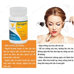 Viên uống chống oxy hóa đẹp da THE VITAMIN SHOPPE Pycnogenol 100 MG 30v 389295