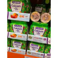 [Date 2025] Kẹo dẻo bổ sung canxi Vitafusion Calcium + D3 100v 389308