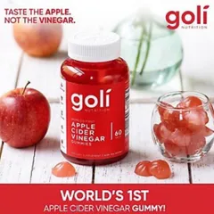 [Date 2024] Kẹo Dẻo Giấm Táo Giảm Cân GOLI Apple Cider Vinegar Gummies 60 v 389318
