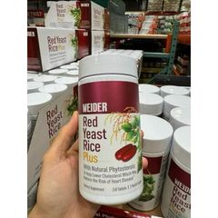[Date 12/26] Viên uống giảm nguy cơ tim mạch Weider Red Yeast Rice Plus 1200 mg 240 viên của Mỹ 389325