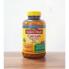 Viên uống bổ sung canxi, magnesium, zinc và D3 Nature Made 389329