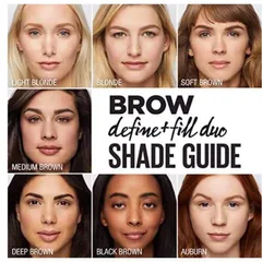 Chì kẻ chân mày 2 đầu Maybelline Brow define + fill duo (nâu sáng) 389345