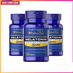 Viên uống hố trợ ngủ metalonin 3mg Puritan Pride 120v 389350