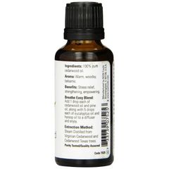 Tinh Dầu Gỗ Cây Tuyết Tùng (Hoàng Đàn) Now Foods Essential Oils Cedarwood 30ml 389370