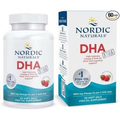 Viên Uống Nordic Naturals DHA Xtra - Tăng Cường Trí Não, Bổ Mắt, Omega 3 Dầu Cá Mỹ Vị Dâu 389378