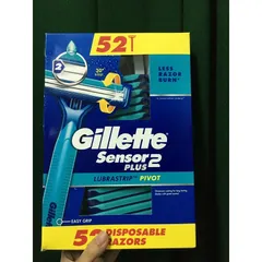 Dao Cạo Râu 2 Lưỡi Gillette Sensor Plus 2 - Thiết Kế Thông Minh, Chống Đau Rát, Chăm Sóc Da Nam