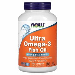 [Date 1/2028] Viên uống Now Omega 3 180 EPA 120 DHA - Dầu cá Omega-3 Fish Oil 389408