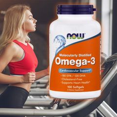[Date 1/2028] Viên uống Now Omega 3 180 EPA 120 DHA - Dầu cá Omega-3 Fish Oil 389408