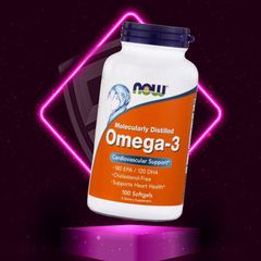 [Date 1/2028] Viên uống Now Omega 3 180 EPA 120 DHA - Dầu cá Omega-3 Fish Oil 389408