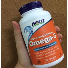 [Date 1/2028] Viên uống Now Omega 3 180 EPA 120 DHA - Dầu cá Omega-3 Fish Oil 389408
