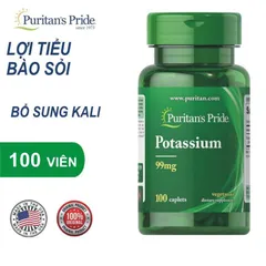 [ Date 2028] Viên uống bổ sung Kali Potassium citrate 99mg Puritans pride 389411
