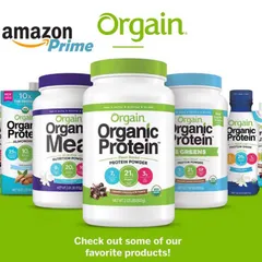 [Date 2026] Bột đạm thực vật hữu cơ Orgain Organic Protein 1,2kg 389425