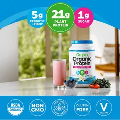 [Date 2026] Bột đạm thực vật hữu cơ Orgain Organic Protein 1,2kg 389425