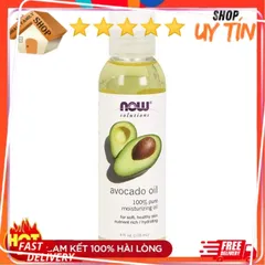 Dầu Bơ Dưỡng Ẩm 100% Nguyên Chất NOW Solutions 118ml - Tinh Dầu Bơ Dưỡng Da, Tóc, Làm Mịn, Chống Lão Hóa