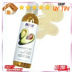 Dầu Bơ Dưỡng Ẩm 100% Nguyên Chất NOW Solutions 118ml - Tinh Dầu Bơ Dưỡng Da, Tóc, Làm Mịn, Chống Lão Hóa