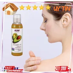 Dầu Bơ Dưỡng Ẩm 100% Nguyên Chất NOW Solutions 118ml - Tinh Dầu Bơ Dưỡng Da, Tóc, Làm Mịn, Chống Lão Hóa