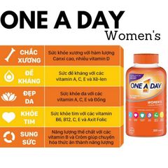 Viên uống bổ sung vitamin One A Day Women's và Men's 50+ cho phụ nữ và nam giới 300v - Small Family