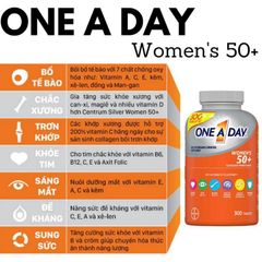 Viên uống bổ sung vitamin One A Day Women's và Men's 50+ cho phụ nữ và nam giới 300v - Small Family
