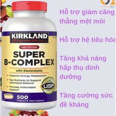 Viên tổng hợp Kirkland Super B-Complex 500 viên - Small Family