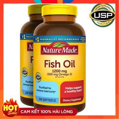 Dầu cá Fish oil 1200 mg Nature Made 200 viên - Small Family