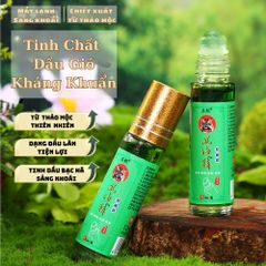 Dầu Bạc Hà Dạng Lăn 12ml - Tinh Dầu Nguyên Chất Giúp Giảm Đau, Mỏi Cơ Và Căng Thẳng, Thư Giãn Ngủ Ngon Hơn