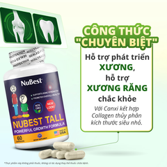 NuBest Tall New Look - Hỗ Trợ Phát Triển Xương, Giúp Xương Chắc Khỏe Cho Độ Tuổi Từ 5 đến 18