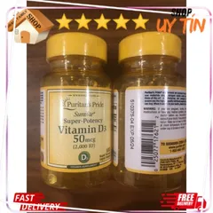 Viên uống bổ sung vitamin D3 25mg - 50mg 100v puritan's Pride - Small Family