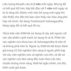 Viên uống nhân sâm Ấn Độ Ashwagandha giảm căng thẳng,  stress