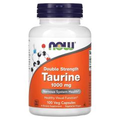 Viên uống bổ sung Taurine 500mg NOW Foods - Hỗ trợ sức khỏe tim mạch, thần kinh, giảm stress và cải thiện giấc ngủ